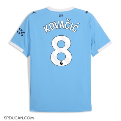 Muški Nogometni Dres Manchester City Mateo Kovacic #8 Domaci 2025-26 Kratak Rukav Muški Nogometni Dres Manchester City Mateo Kovacic #8 Domaci 2025-26 Kratak Rukav